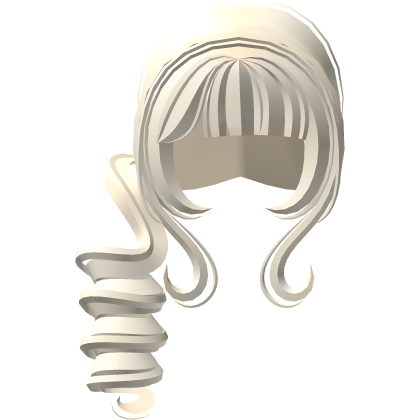 ♡ wispy side curly doll cute blonde pigtail Roblox item