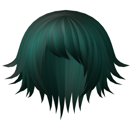 goth vampire bob hair witch green