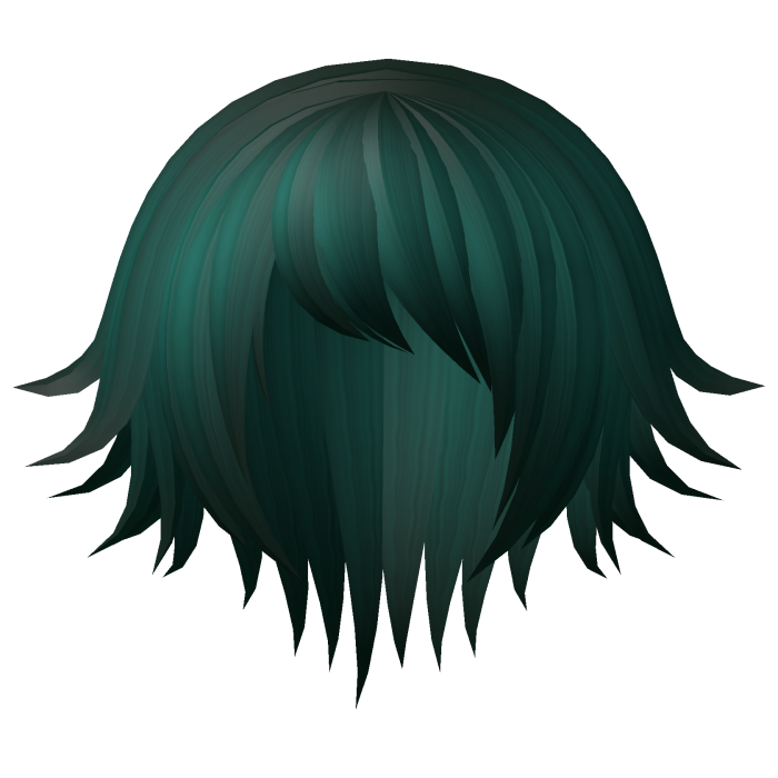 goth vampire bob hair witch green