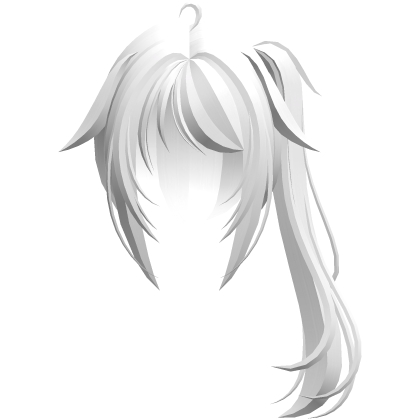 moe vkei emo messy ponytails w tufts white 