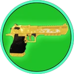 Gold gun