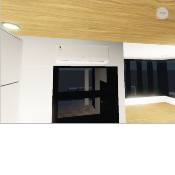 Modern house with air conditioner