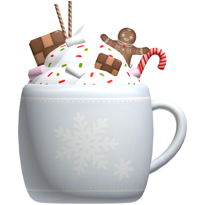 Cute Christmas Gingerbread Latte in White