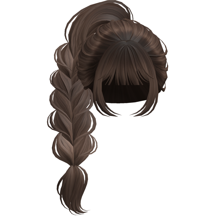 Braided Anime Princess Ponytail Brown