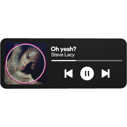Steve Lacy - Oh yeah? Album Music Player