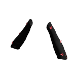 Black Arm Warmers with Red Butterflies