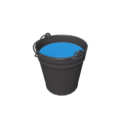 Bucket (Colorable, filled with water)