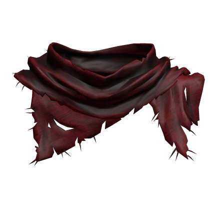 Distressed Torn Scarf - Red thumbnail
