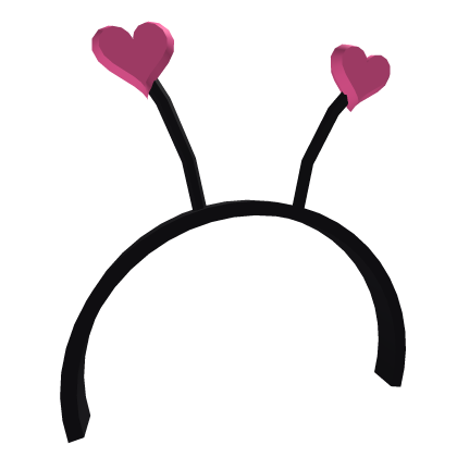 Y2K Heart Antenna Headband