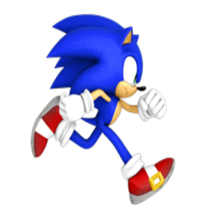 Sonic The Hedhehog Running (not animated) Roblox decal