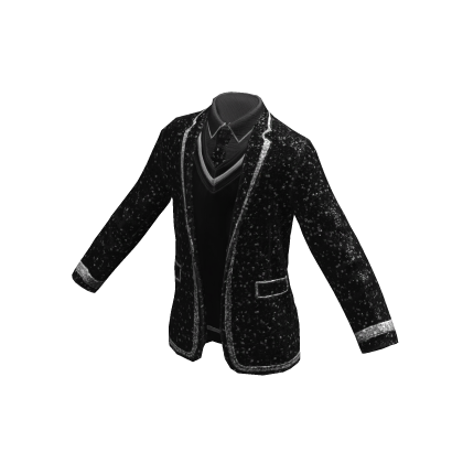 Sparkling Party Suit Jacket | Black