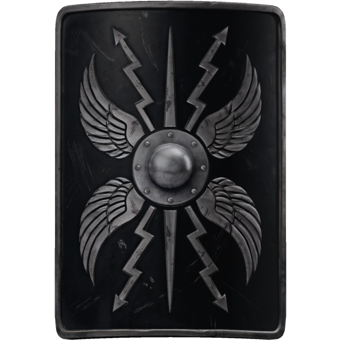 Black Roman Back Shield
