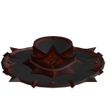 Orange Metal Wrangler Hat