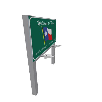 Texas Welcome Sign