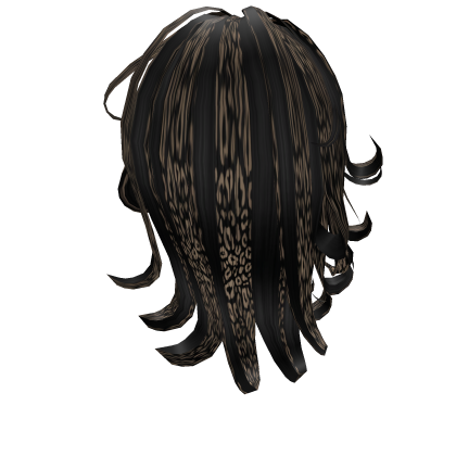 Gyaru Bouncy Layered Curls Brown Cheetah