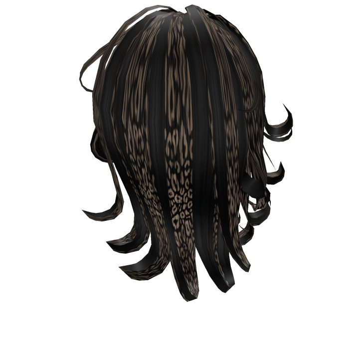 Gyaru Bouncy Layered Curls Brown Cheetah