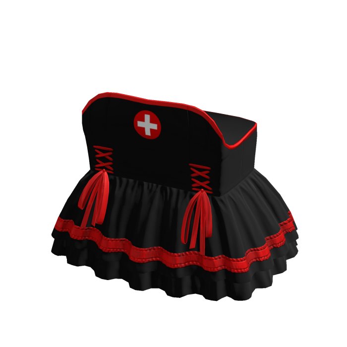 3.0 Black Nurse Dress Halloween Uniform Costume