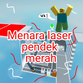 Red short laser tower