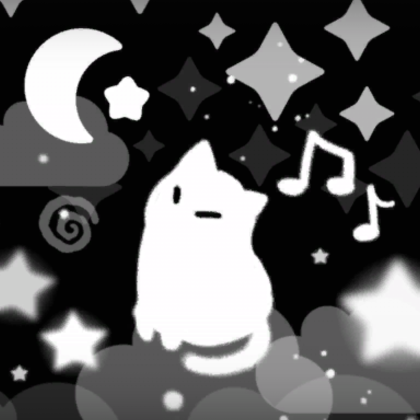 Chill Black Cat Emo Background