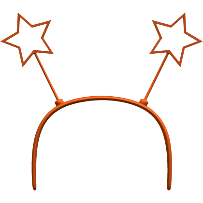 orange star headband