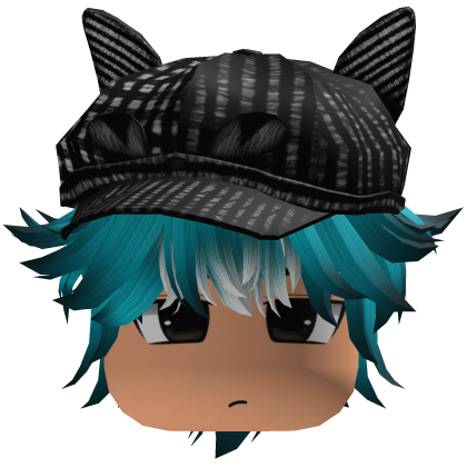 Messy Fluffy Emo Y2K Boy Hair VKAI blue CAT