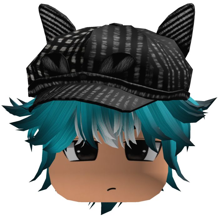 Messy Fluffy Emo Y2K Boy Hair VKAI blue CAT