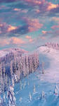 The snow love winter