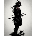 SAMURAI WITH FARMER HAT