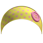 Yellow Gyaru Polka Dot Button Headband 