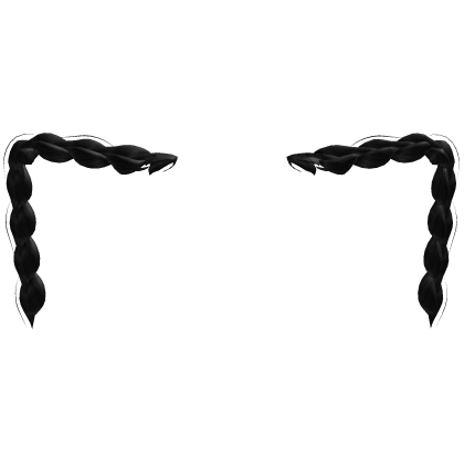 Braided Cat Ears Black Roblox item