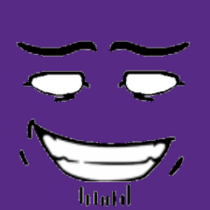 Purple Guy Face Roblox decal