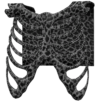Black Leopard Skeleton Vest thumbnail
