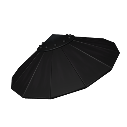 Samurai Plank Hat Black (Back Tilt) (For Hair) Roblox item
