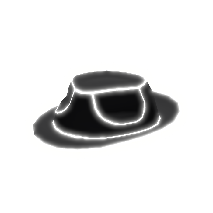[GLOW] Black and White Fedora