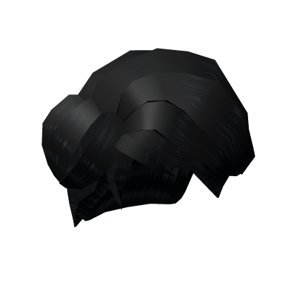 Black Side-Swept Fringe Hair
