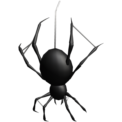 black hanging spider (right)