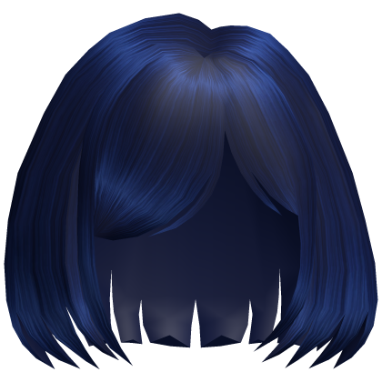 Coraline Halloween Blue Bob Hair Cute Button Girl