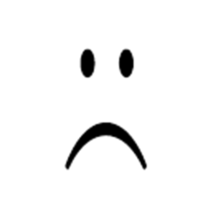 sad face Roblox decal