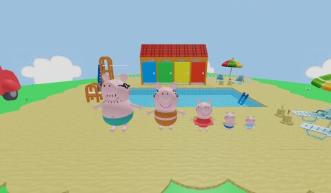 Have Fun With The Family Pig [Summer!]