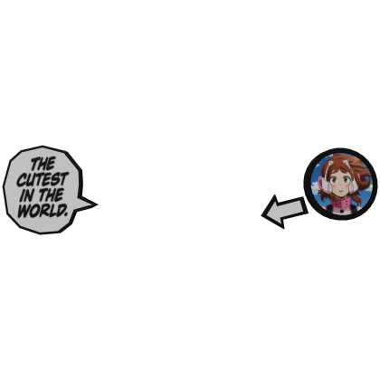 Uraraka Ochako | Manga Text + Circle Pointer Roblox item