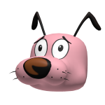 Courage Cowardly Dog Head