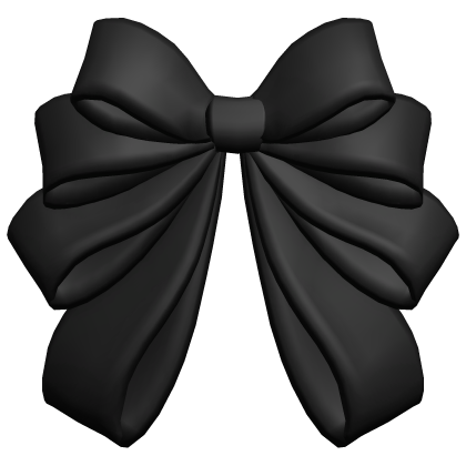 Black Cute Basic Hair Bow  Roblox item