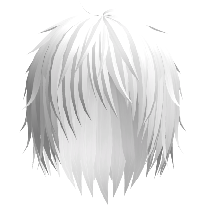 vkei emo boy anime wispy hair (white) Roblox item