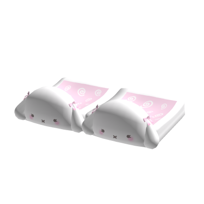 cute kawaii bunny slippers with pink bows 1.0