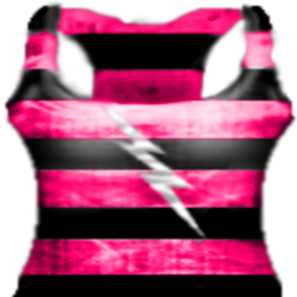 [T.D] Thunerbolt Tank Top - Pink Front Roblox decal