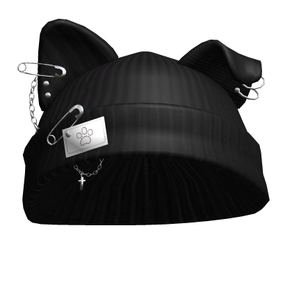 Y2K Punk Cat Beanie(Black)