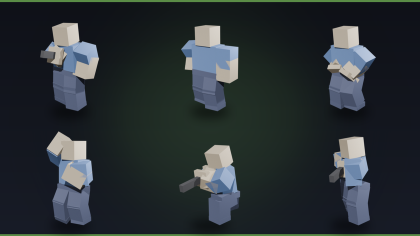 R15 Gun FPS Animation Pack Rifle Pistol Reload preview 6
