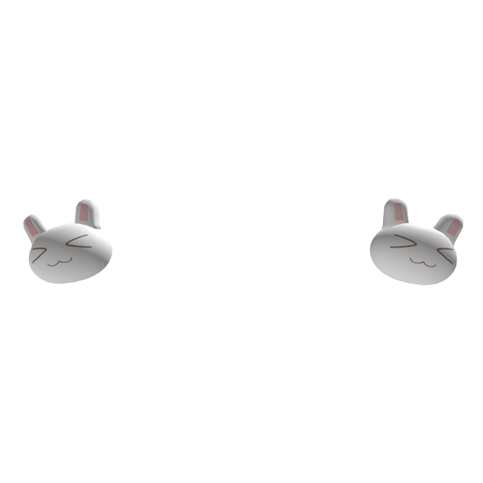 ♡ ノ cute bunny hair bobbles 