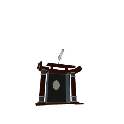 COGIC Podium For Churches. - (WHITE MIC!!)