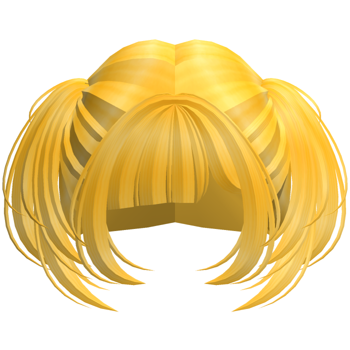 Cute Short Small Kawaii Side Pigtails (Yellow)